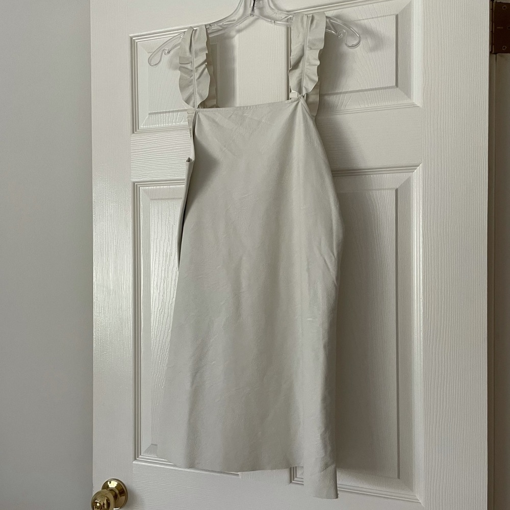 White Faux Leather Zara Dress